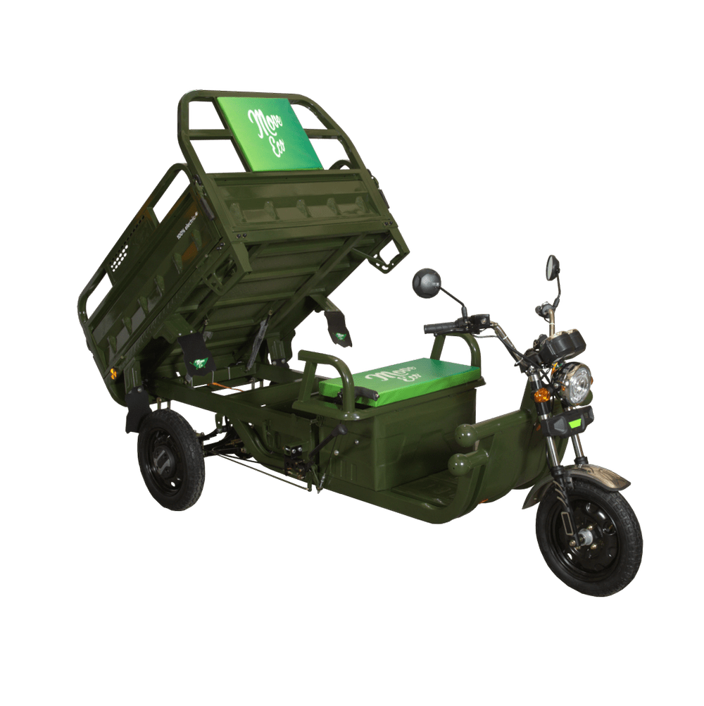 Triciclu Electric MoveEco Cargo 500 EEC | 60V/20AH | 43 km/h | Verde