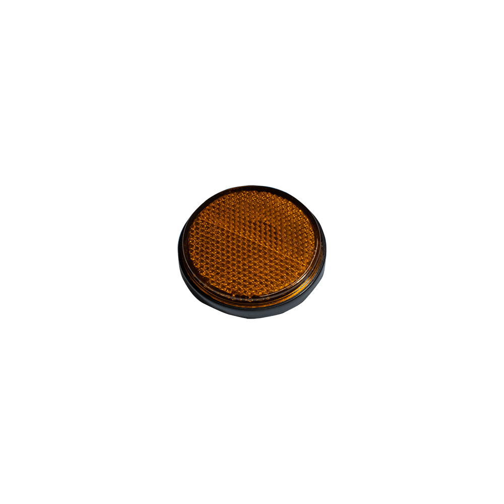 Catadioptru reflectorizant galben rotund 60 mm