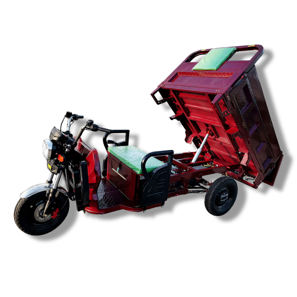 Triciclu Electric MoveEco Cargo 700 | 2000W | 60V/45AH | 25-45 km/h | Vișiniu