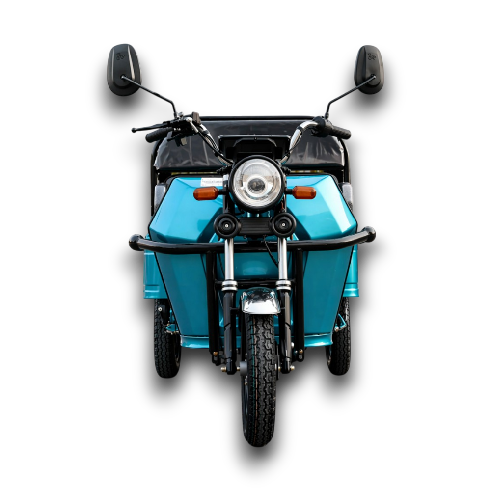 Triciclu Electric Model B03 | 1500W | 60V/20Ah | 25km/H Fără Permis | Albastru