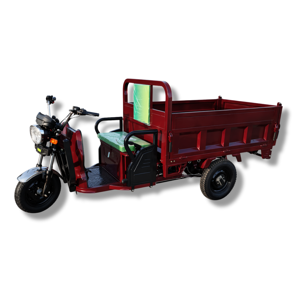 Triciclu Electric MoveEco Cargo 700 | 2000W | 60V/45AH | 25-45 km/h | Vișiniu